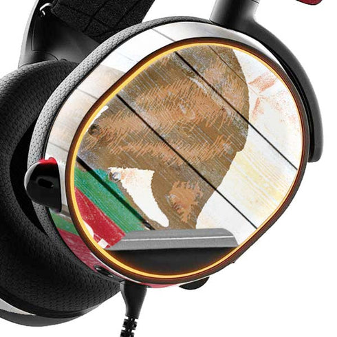 California Flag Light Wood SteelSeries Arctis 3 Skin